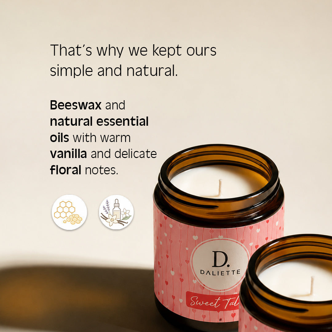 Sweet Tales | Beeswax Candle Scented with Essential Oils